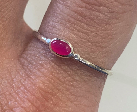 Anillo mini calcedonia