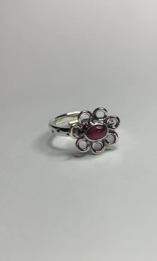 Flor de turmalina ajustable